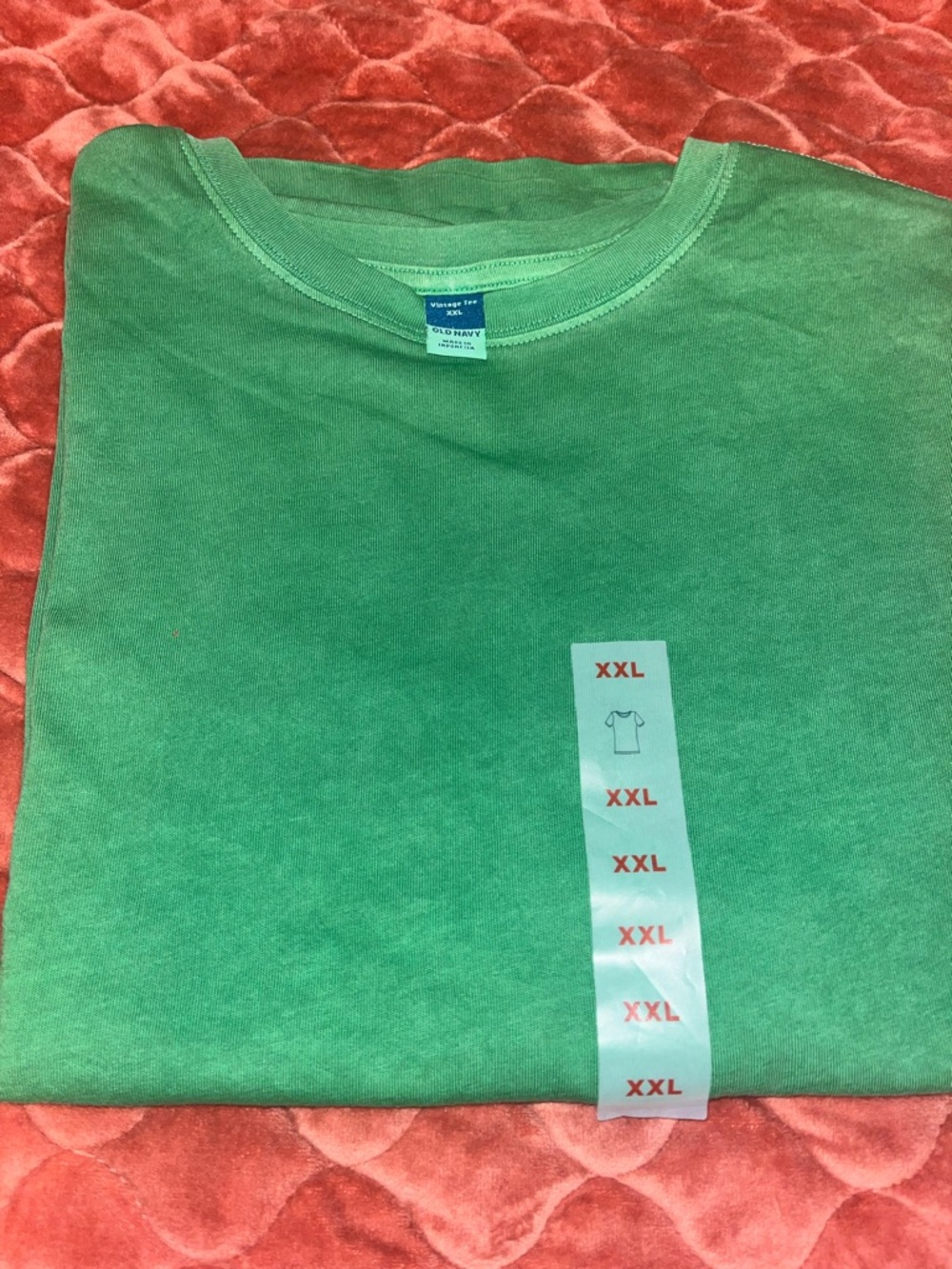 Old Navy vintage crewneck T-Shirts Green and Pink (bundle) - Picture 2 of 6